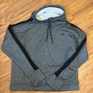 Under Armour Charcoal funnel neck sweatshirt with black details
